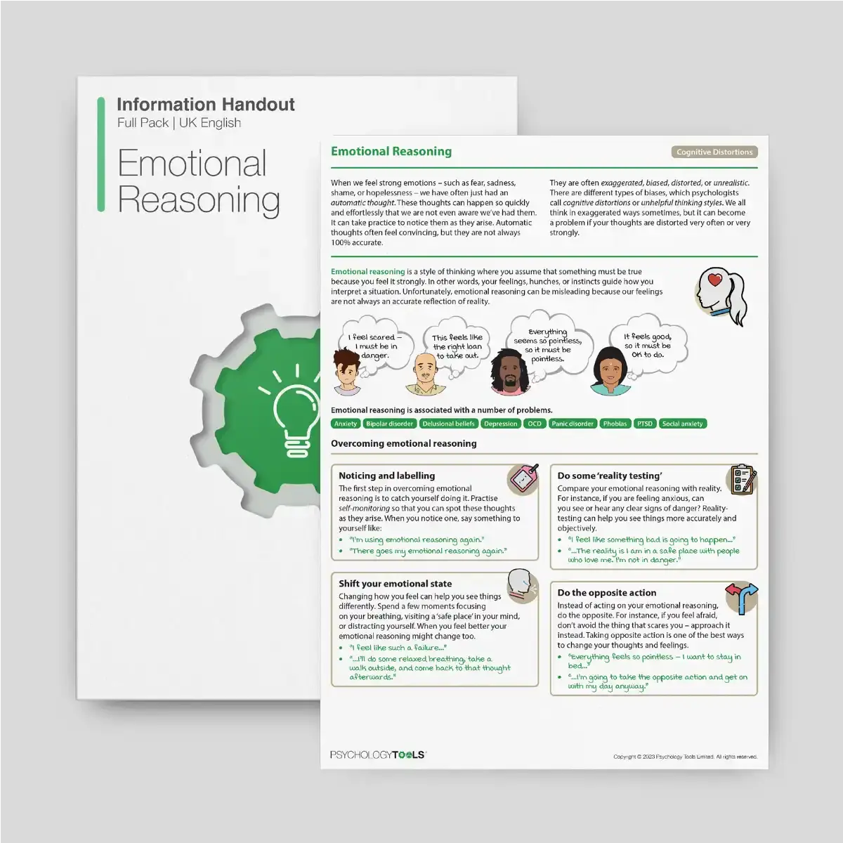 Psychology Tools resource Emotional Reasoning