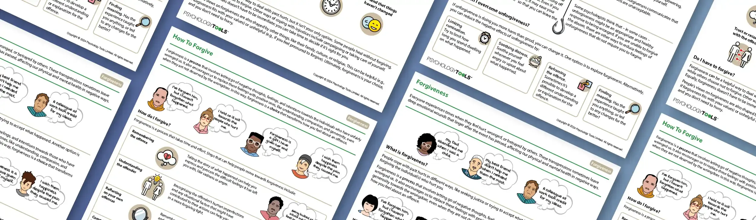Psychology Tools resources: Forgiveness series banner