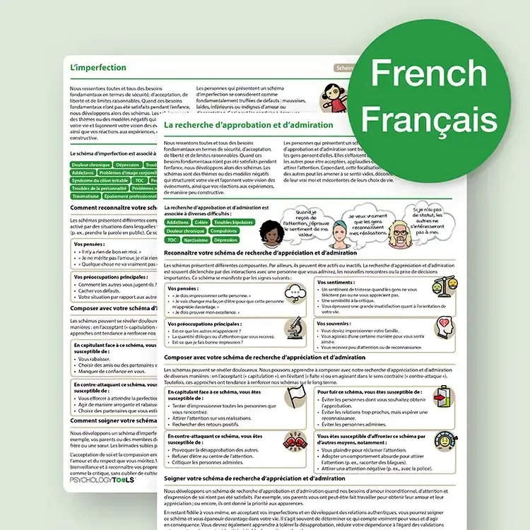 Psychology Tools French schema resources