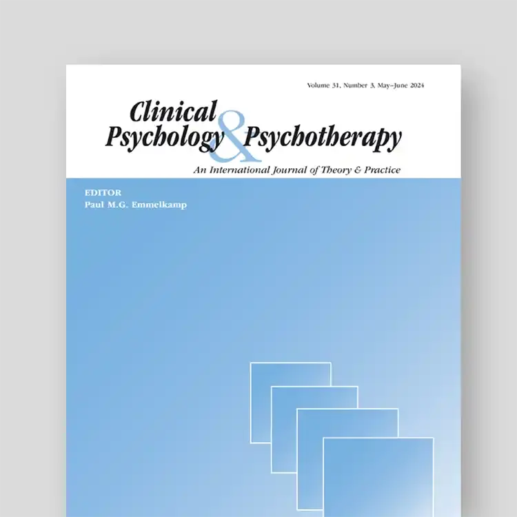 Clinical Psychology & Psychotherapy journal cover