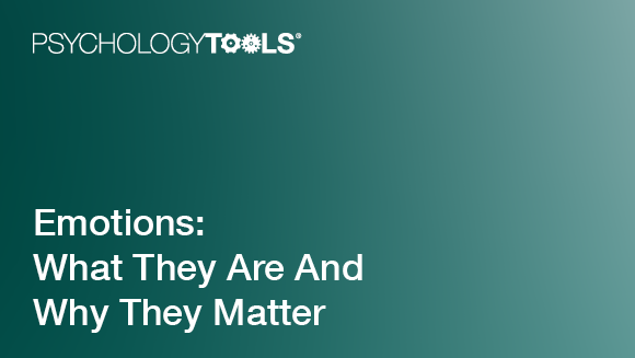Article: Emotions: What they are and why they matter thumbnail