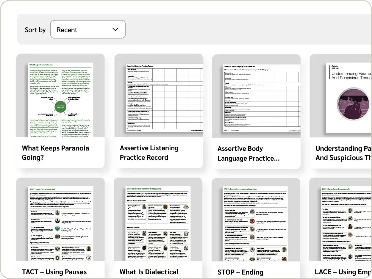 Psychology tools has new resources added regularly
