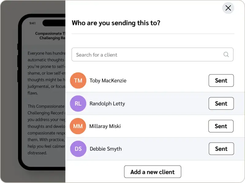 Assign resources directly to clients